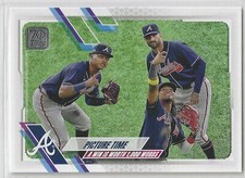 2021 Topps #372 Ronald Acuna Jr Atlanta Braves Ozzie Albies Picture Time
