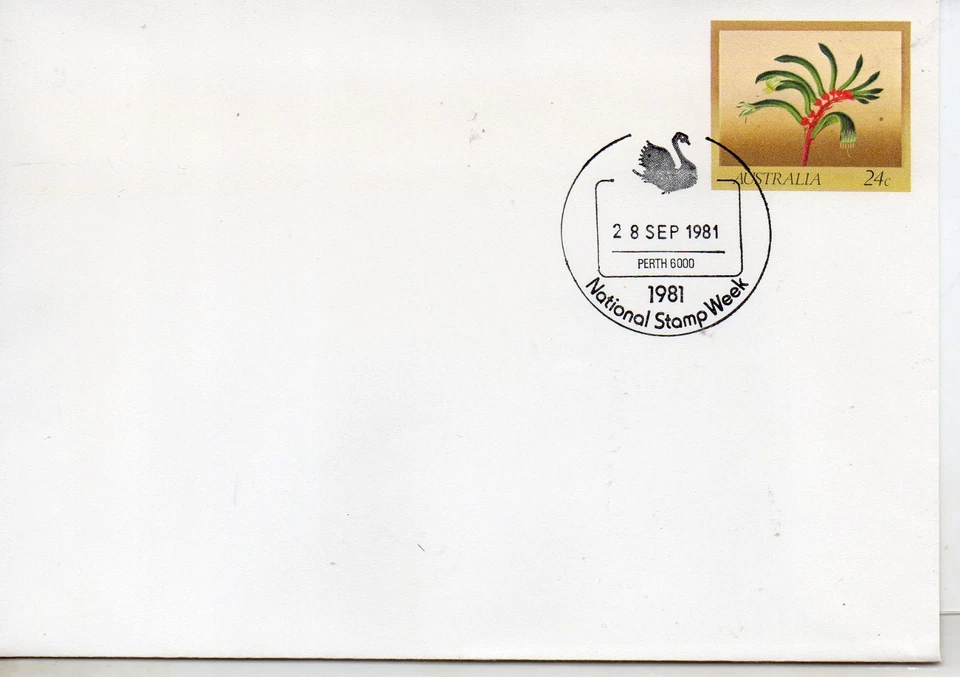 Australia Flores Sobre entero postal del año 1981 (DN-239) - Imagen 1 de 1