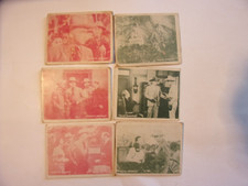 6 Vintage Hopalong Cassidy Episode Cards - Wm. Boyd 1950 - 8 s/h