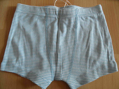 SMALLSTUFF gestreifte Jersey Boxershorts hellblau weiß Gr. 146/152 NEU KJ715