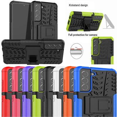 Für Samsung Galaxy S21 FE Hülle Slim Armor Stoßfest Ständer Robust Handy Cover