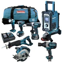 12Tlg. Makita 18V Profi Akku Werkzeug Set +DTW1001RMJ Schlagschrauber Y1J Z
