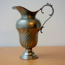 Zinn Karaffe Vase mit Henkel, Rein-Zinn 95% NOVAPELTRO