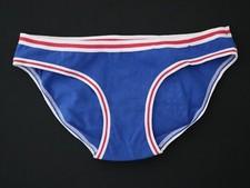 VTG Victoria's Secret PINK Rare Full Cut Stripe Bikini Panty SMALL