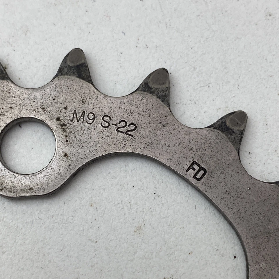 Винтажная передняя звездочка Shimano SG-X 22 зуба 64 BCD 4 болта M9 S-22 22t A11 - Изображение 3 из 4
