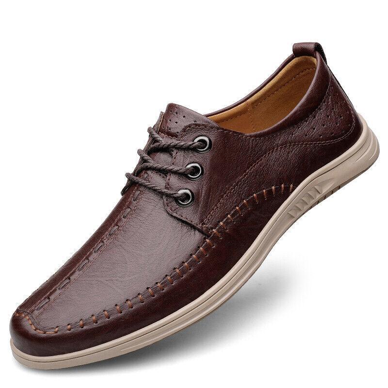 SAOLA Scarpe eleganti uomo pelle formali punta tonda stringate inglesi casual comode retrò