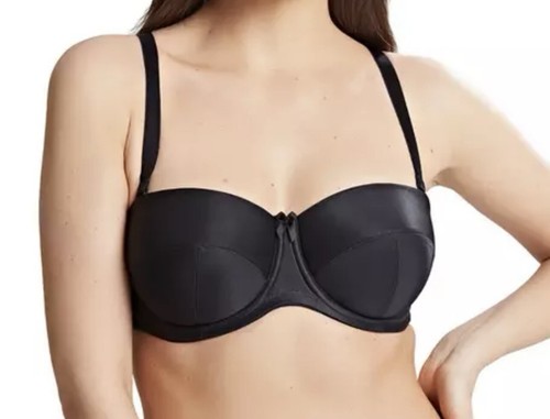 Panache Superbra Black Evie Strapless Underwire Molded Bra Size 30G No Slip - Picture 3 of 8
