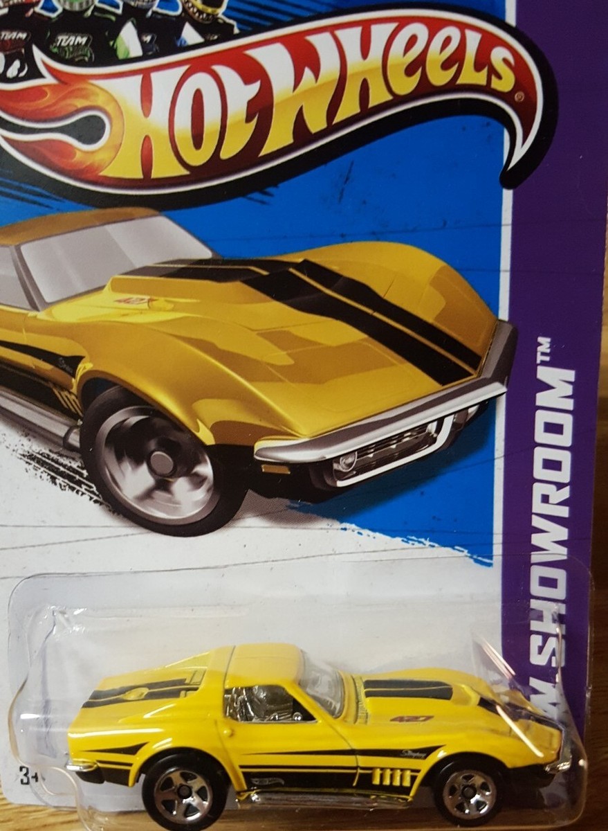Hot Wheels Showroom '69 Corvette 427 Yellow 1:64 Scale Chevrolet