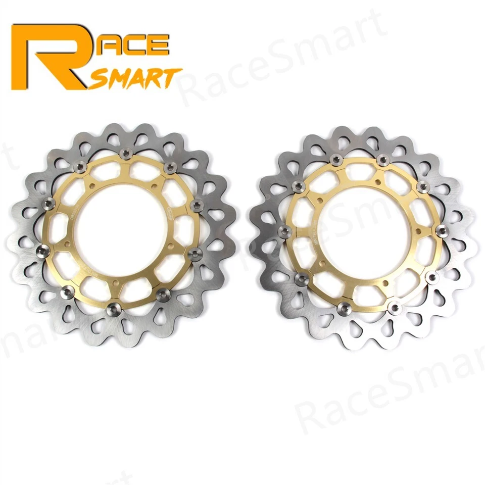 Juego de pastillas de rotores de disco de freno delantero trasero para Yamaha FZ1 FAZER 1000 2006 - 2012 2011 Foto 4 de 4