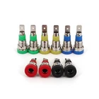 10Pcs Brass 4mm Banana Female Socket Panel Mount Test Jack Connector