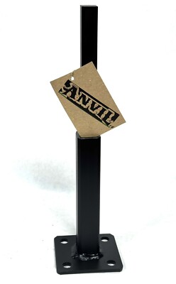 Railing Repair Base for 1'' POST Black with Anchor Bolts PAT PENDING