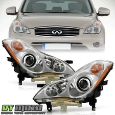 For 2008-2012 Infinti EX35 14-17 QX50 Halogen Projector Headlights Headlamps Set