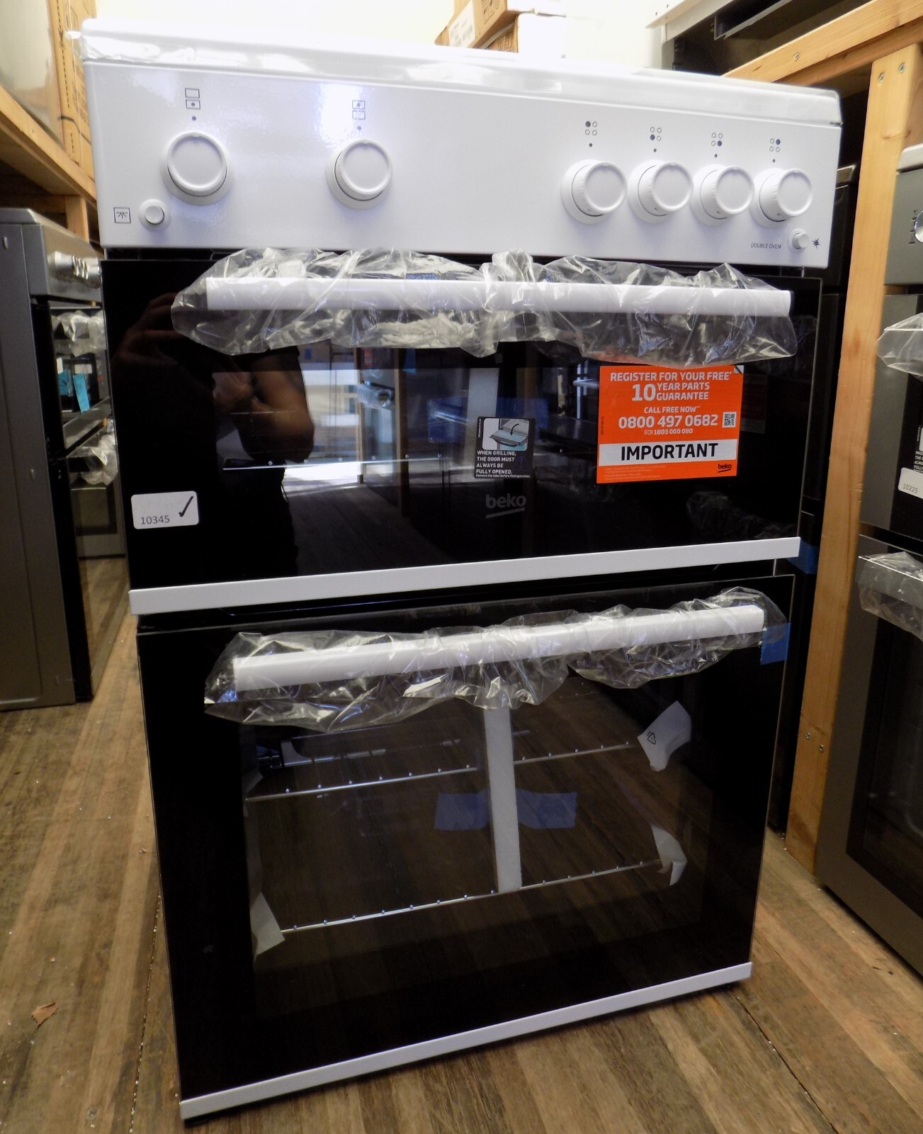 Beko FDG6201W Gas Cooker with Gas Hob 60cm Free Standing White  (10345)