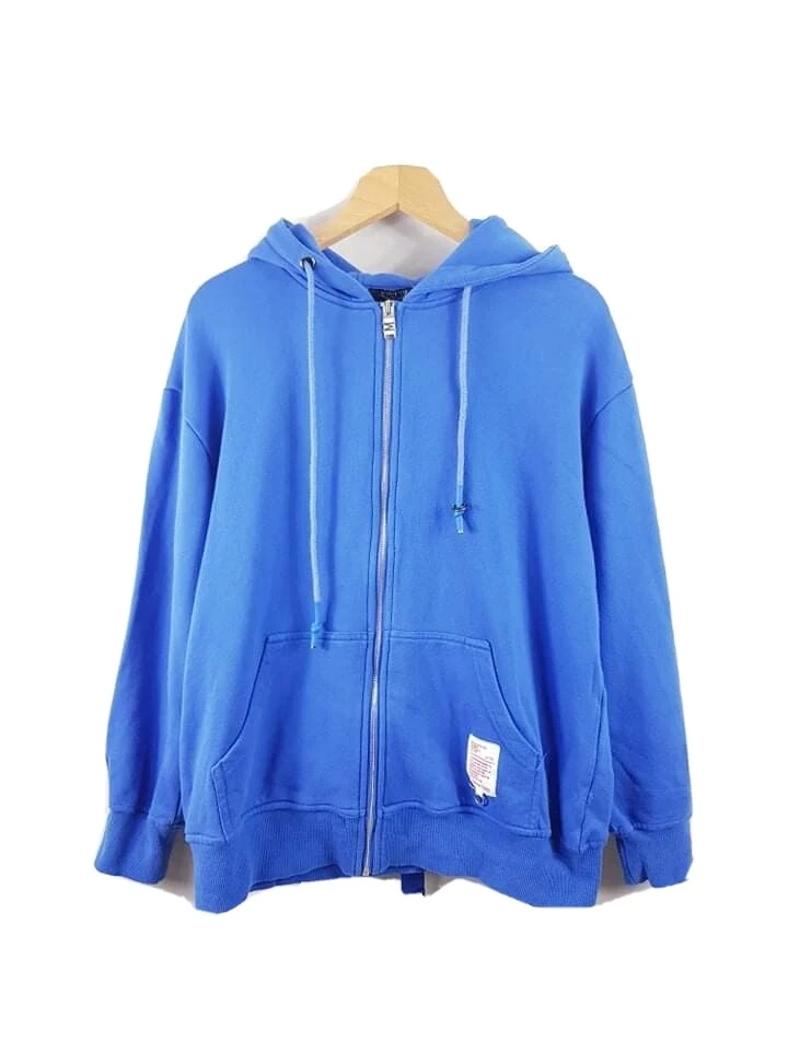 Giulio ( No Name Attitude) Mens Full Zip Hoodie Blue Colour Size Medium M