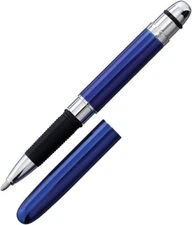 Fisher Space Pen Bullet Grip Pen Blue-Lacquer Design Writes Black Made in USA