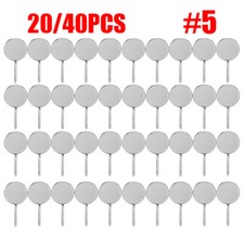 20/40PCS Dental Mouth Mirror heads cone Socket  5 Plain - Stainless Steel 