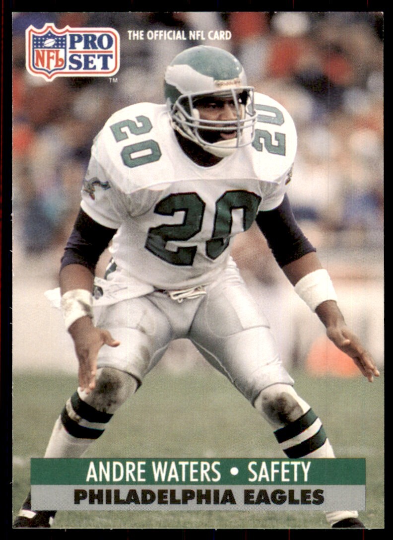 1991 Pro Set FACT Mobil Andre Waters Philadelphia Eagles #260