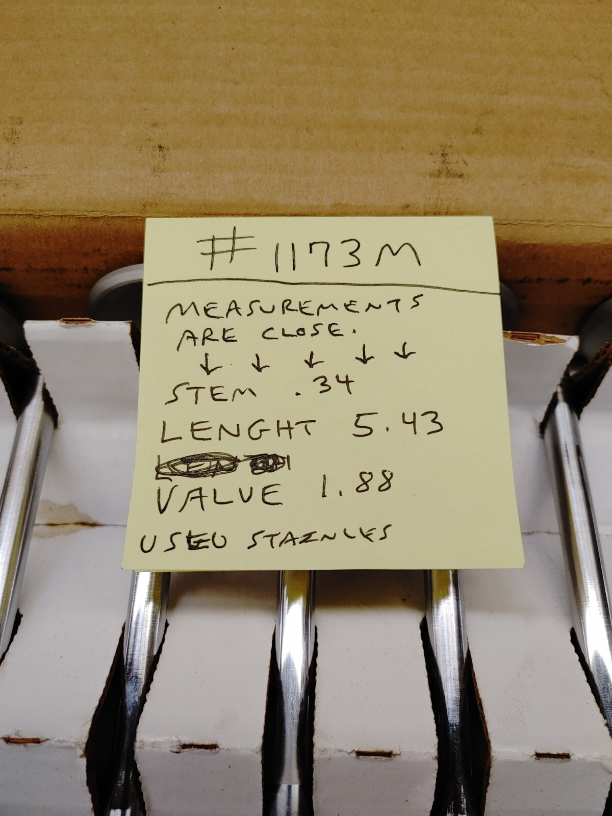 BBC BIG BLOCK CHEVY 1.88" STAINLESS STEEL EXHAUST VALVES, 11/32" STEM 5