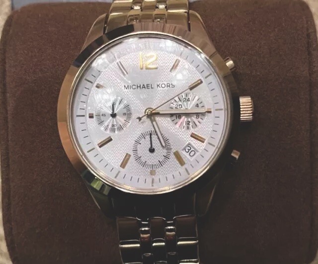 Ladies Michael Kors Chronograph Watch MK5192 Gold-Tone Finish Michael Kors Ladies Chronograph Women main image 3