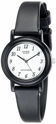 Casio Women's Classic Round Analog Watch Casio, Water Resistant LQ-139B-1B G15