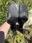 Bruno Magli Women’s Sz 10B Black Narrow Square Toe Heels Made in Italy Bologna — photo 10