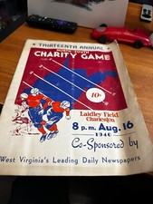 1946 North South Charity Game Program West Virginia Laidley Field Charleston