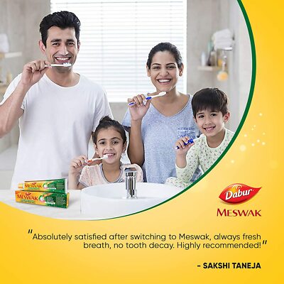 DENTIFRICE MISWAK - ORIGINAL DABUR - 170g - DENTIFRICE SANS FLUOR AU
