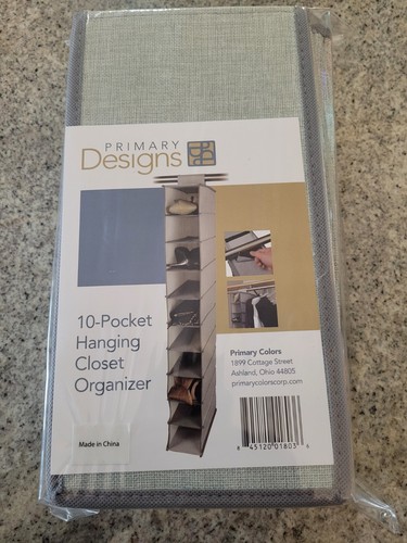 Closet 10 Pocket Shoe Organizer Hangs In Closet Works Great New Free Shipping - Picture 6 of 10