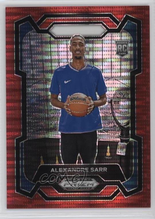 2024 Panini Prizm Draft Picks Red Pulsar /299 Alexandre Sarr #52 Rookie RC 1j0f