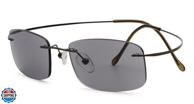 Eyekepper Titanium Rimless Reading Sunglasses Sunshine Readers Women Men 0.5