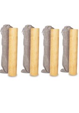 Set Of 4 Small Bamboo Scattering Urn Tube For Human Ashes Eco  Biodegradable