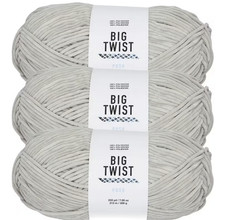 3 Skeins Bulky Weight Solid Color Polyester Yarn - Soft Warm