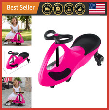 Kids Wiggle Ride-On Toy, No Batteries Needed, Ages 3 , Twist  Go, Pink