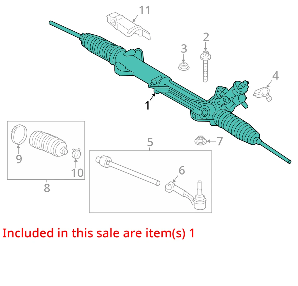 Steering Gear/Rack Power Rack And Pinion Coupe AWD Fits 07-13 BMW 328i 3893414 - Imagem 3 de 4