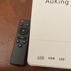 AuKing K8 1080p LCD Mini Projector HDMI USB Built-In Speakers White with remote — photo 4