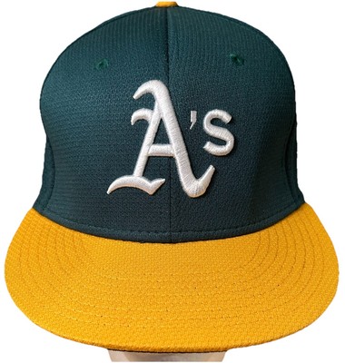 Oakland A s Team MLB Strap Back Hat Cap Green Yellow Outdoor Cap One Size New 