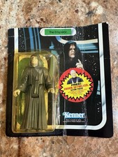 VINTAGE KENNER STAR WARS 1983 ROTJ 79 BACK EMPEROR SEALED ON CUT CARD