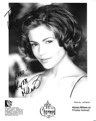 Charmed TV Show Alyssa Milano Press Photo with Signature 10x8 | eBay
