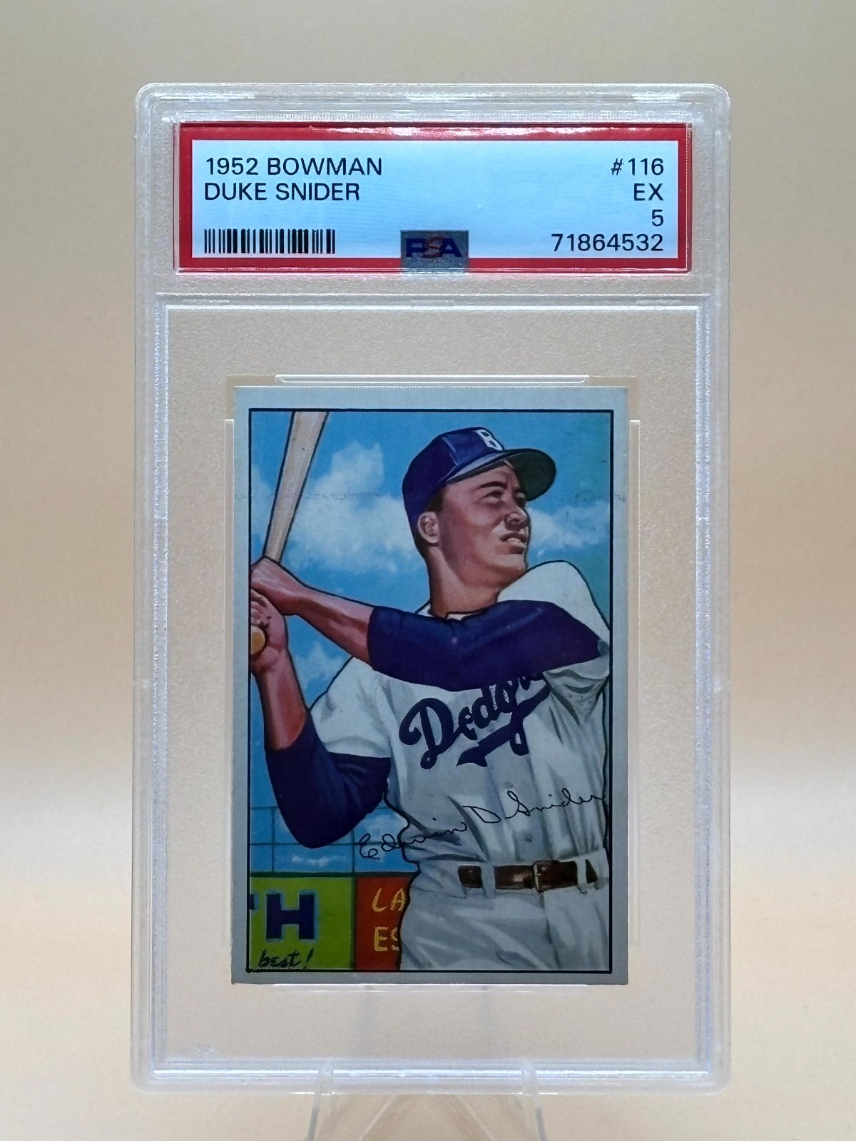 1952 Bowman - Duke Snider #116 PSA 5