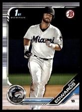 2019 Bowman Draft Evan Edwards Miami Marlins #BD-168