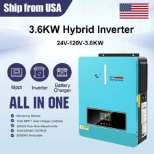 CNswipower SRC 4000VA 3600W Hybrid Solar Inverter pure sine wave inverter 120A M