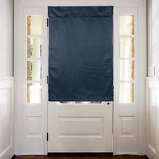 26" x 49" Blackout French Side Door Curtains Window Curtain, Navy Blue