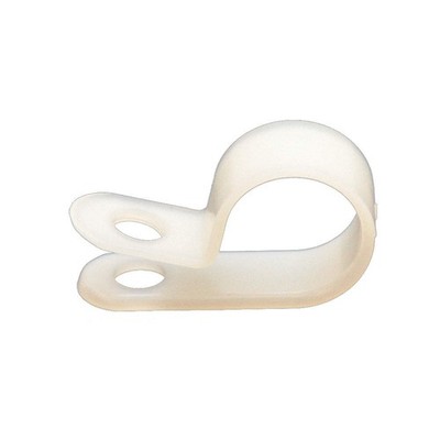 DOLPHIN COMPONENTS CORP DC-1/8N Cable Clamp,,1/8 In,White,PK100 14X932