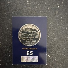 2020 William  Wordsworth £5 Five Pound Change Checker Coin