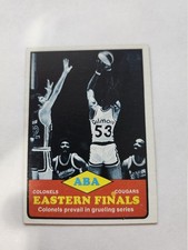 1973 Topps Basketball #207 ABA Eastern Finals Colonels Gilmore
