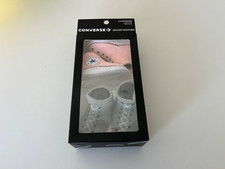 2 Pair New CONVERSE All Star INFANT BOOTIES SHOES Baby 0-6 months, Pink and Gray