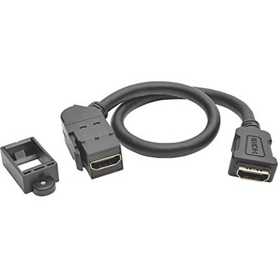 Tripplite P164001KPABK HDMI Coupler Panel Mount 1ft F-F Black