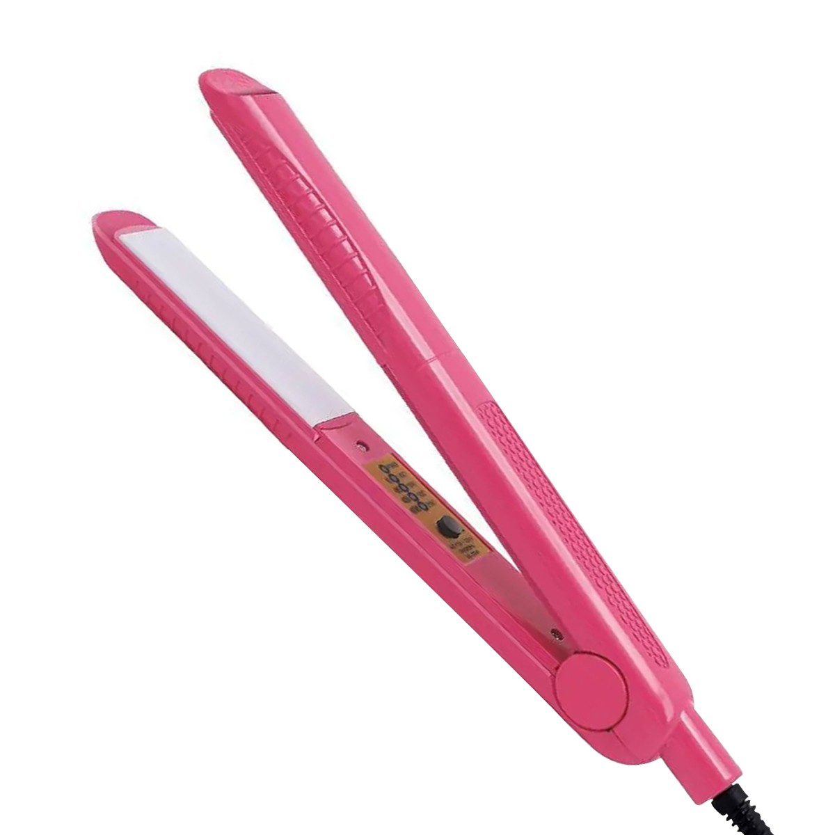 Fer à lisser et boucler multifonction Avizar 45W rose à chauffe rapide
