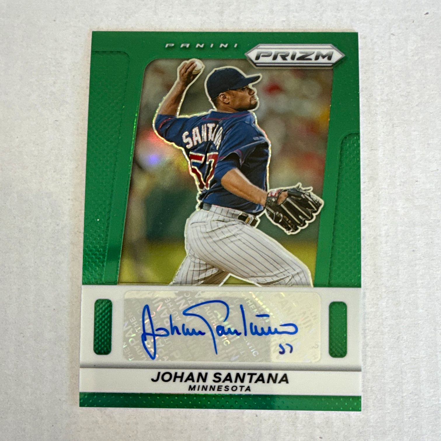 Panini Prizm 2024 Johan Santana Twins Throwback Signatures #10