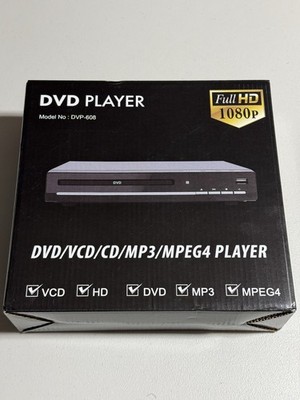DVP-608 DVD Player Compatible with DVD/CD/MP3/MPEG4 Discs, Adjustable Screen